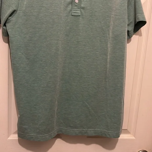 Travis Mathew Men's Green Polo Shirt - Picture 6 of 7